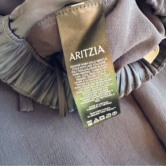 Aritzia Wilfred The Lodge Pant Crepette Navy Admiral - Picture 10 of 11